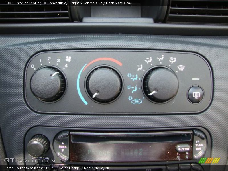 Controls of 2004 Sebring LX Convertible