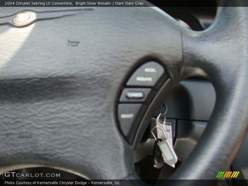 Bright Silver Metallic / Dark Slate Gray 2004 Chrysler Sebring LX Convertible