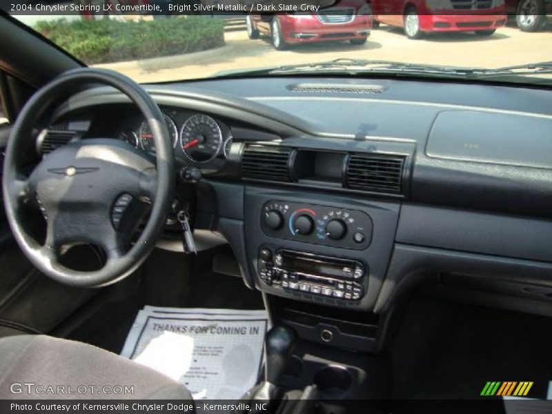 Bright Silver Metallic / Dark Slate Gray 2004 Chrysler Sebring LX Convertible