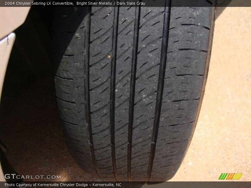Bright Silver Metallic / Dark Slate Gray 2004 Chrysler Sebring LX Convertible