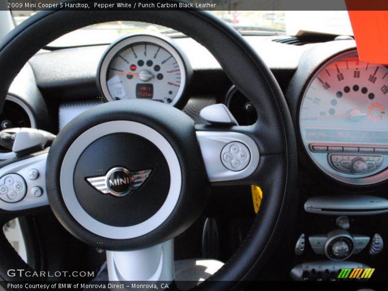 Pepper White / Punch Carbon Black Leather 2009 Mini Cooper S Hardtop