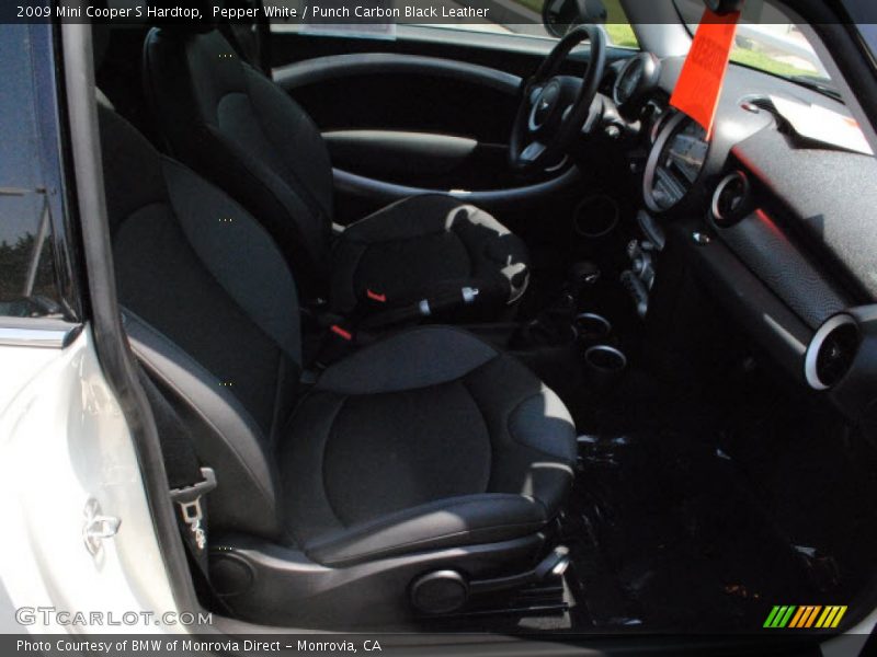 Pepper White / Punch Carbon Black Leather 2009 Mini Cooper S Hardtop