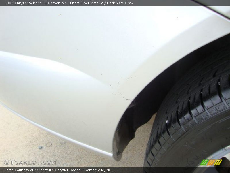 Bright Silver Metallic / Dark Slate Gray 2004 Chrysler Sebring LX Convertible