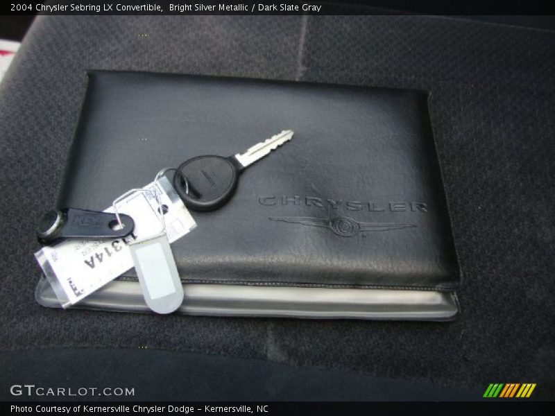 Bright Silver Metallic / Dark Slate Gray 2004 Chrysler Sebring LX Convertible