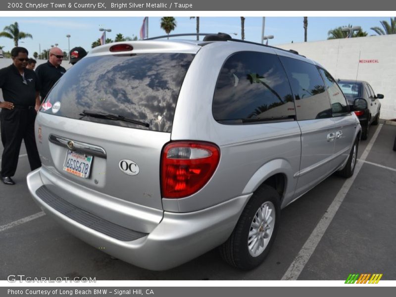 Bright Silver Metallic / Taupe 2002 Chrysler Town & Country EX