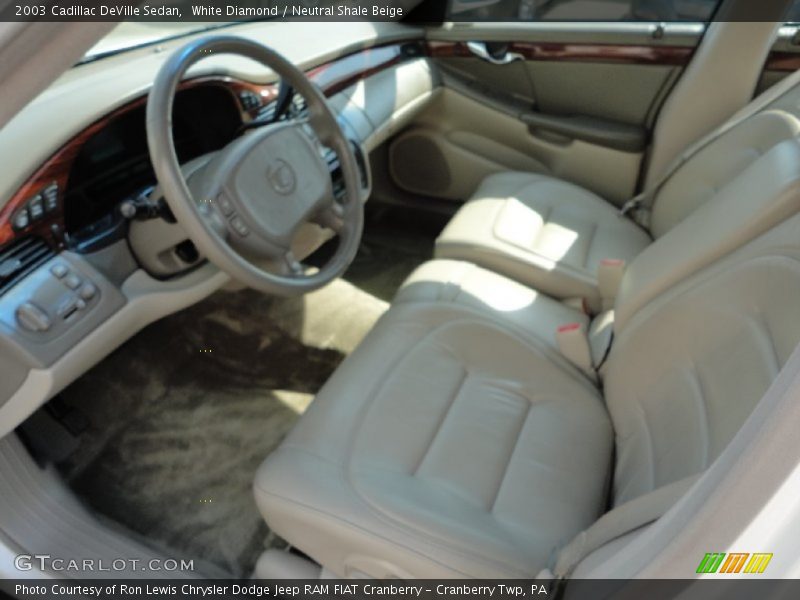 White Diamond / Neutral Shale Beige 2003 Cadillac DeVille Sedan