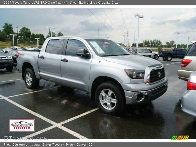 Silver Sky Metallic / Graphite Gray 2007 Toyota Tundra SR5 TRD CrewMax 4x4