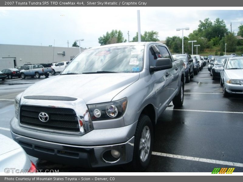 Silver Sky Metallic / Graphite Gray 2007 Toyota Tundra SR5 TRD CrewMax 4x4