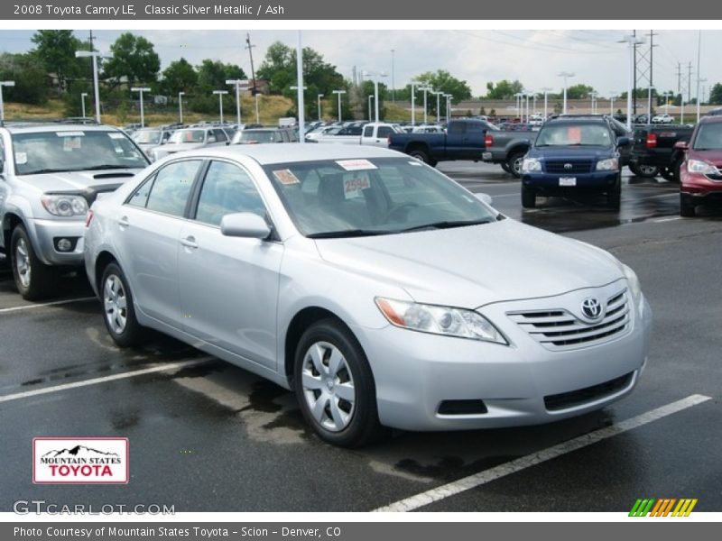 Classic Silver Metallic / Ash 2008 Toyota Camry LE