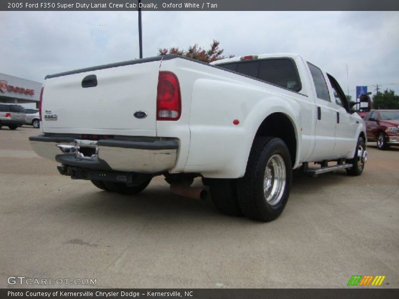 Oxford White / Tan 2005 Ford F350 Super Duty Lariat Crew Cab Dually