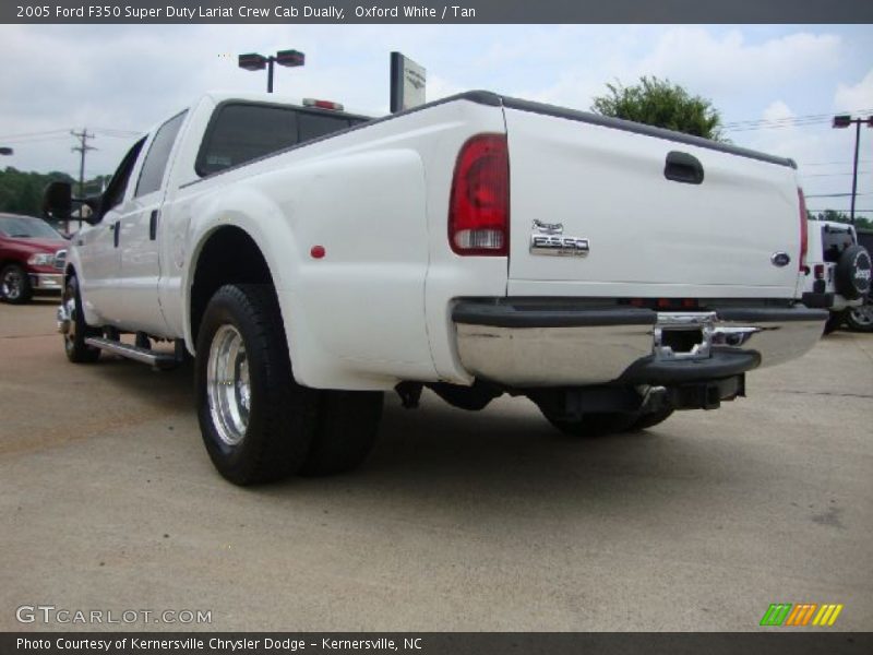 Oxford White / Tan 2005 Ford F350 Super Duty Lariat Crew Cab Dually