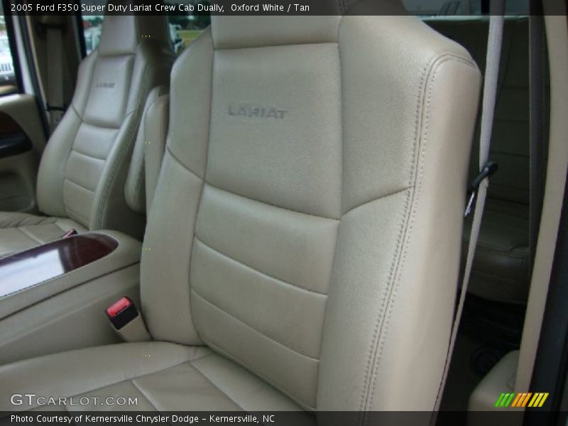 Oxford White / Tan 2005 Ford F350 Super Duty Lariat Crew Cab Dually