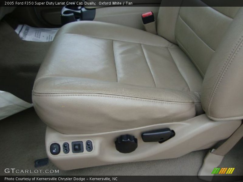 Oxford White / Tan 2005 Ford F350 Super Duty Lariat Crew Cab Dually
