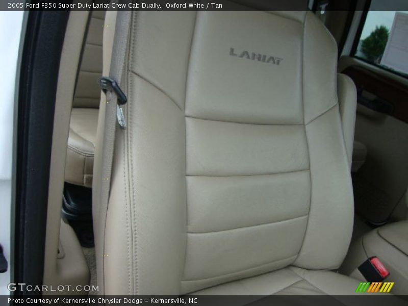 Oxford White / Tan 2005 Ford F350 Super Duty Lariat Crew Cab Dually