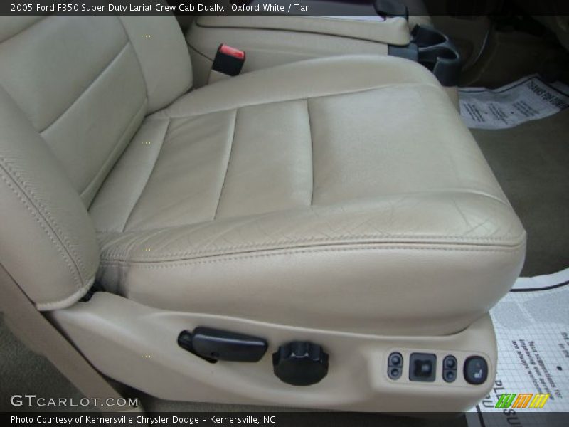 Oxford White / Tan 2005 Ford F350 Super Duty Lariat Crew Cab Dually