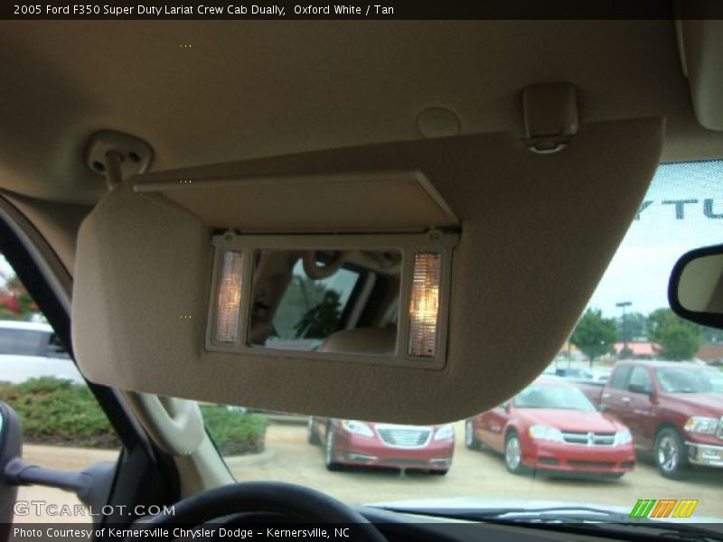 Oxford White / Tan 2005 Ford F350 Super Duty Lariat Crew Cab Dually