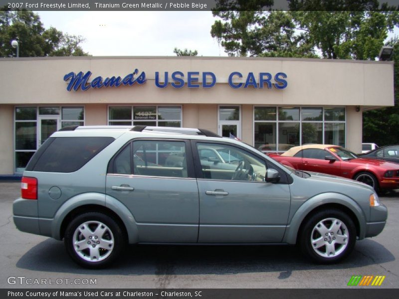 Titanium Green Metallic / Pebble Beige 2007 Ford Freestyle Limited