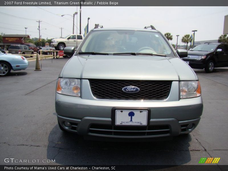 Titanium Green Metallic / Pebble Beige 2007 Ford Freestyle Limited