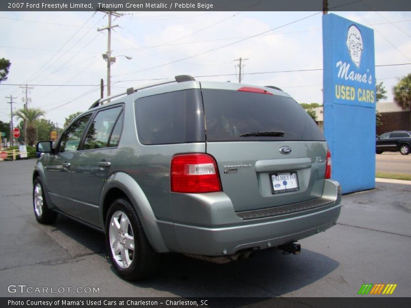 Titanium Green Metallic / Pebble Beige 2007 Ford Freestyle Limited