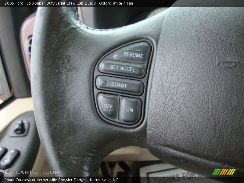 Oxford White / Tan 2005 Ford F350 Super Duty Lariat Crew Cab Dually