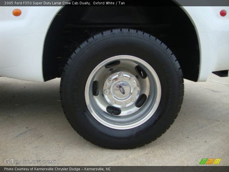 Oxford White / Tan 2005 Ford F350 Super Duty Lariat Crew Cab Dually