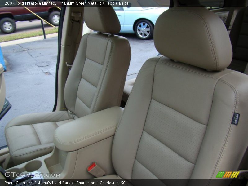 Titanium Green Metallic / Pebble Beige 2007 Ford Freestyle Limited