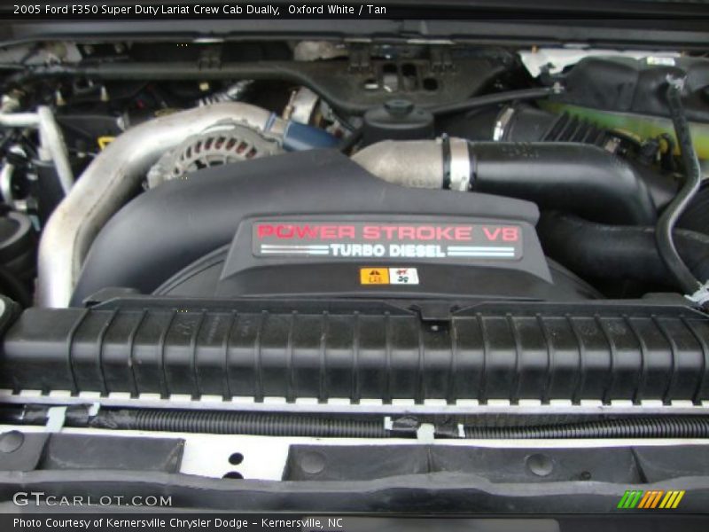 Oxford White / Tan 2005 Ford F350 Super Duty Lariat Crew Cab Dually