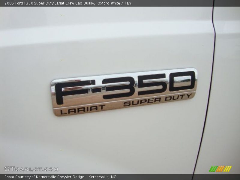 Oxford White / Tan 2005 Ford F350 Super Duty Lariat Crew Cab Dually