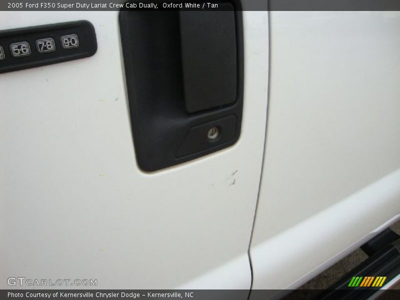 Oxford White / Tan 2005 Ford F350 Super Duty Lariat Crew Cab Dually
