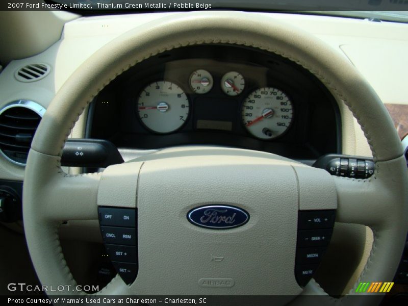 Titanium Green Metallic / Pebble Beige 2007 Ford Freestyle Limited