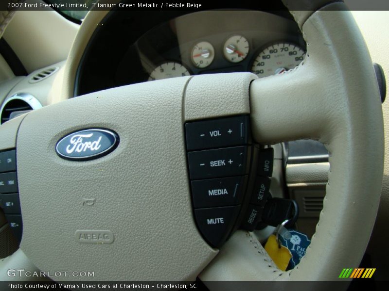 Titanium Green Metallic / Pebble Beige 2007 Ford Freestyle Limited