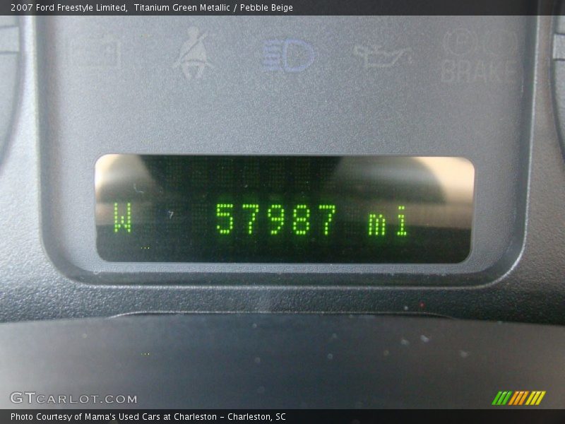 Titanium Green Metallic / Pebble Beige 2007 Ford Freestyle Limited
