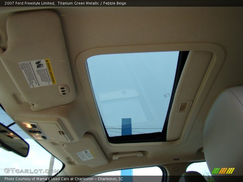 Titanium Green Metallic / Pebble Beige 2007 Ford Freestyle Limited