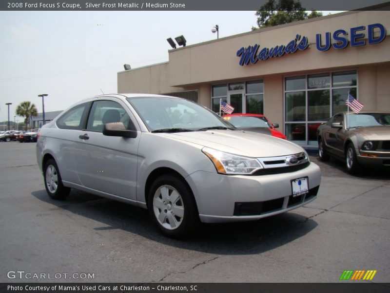 Silver Frost Metallic / Medium Stone 2008 Ford Focus S Coupe