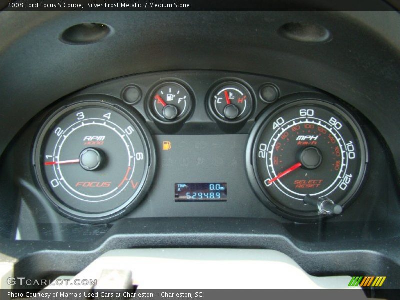 Silver Frost Metallic / Medium Stone 2008 Ford Focus S Coupe