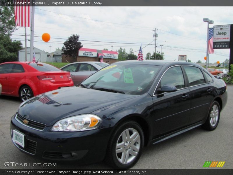 Imperial Blue Metallic / Ebony 2010 Chevrolet Impala LT
