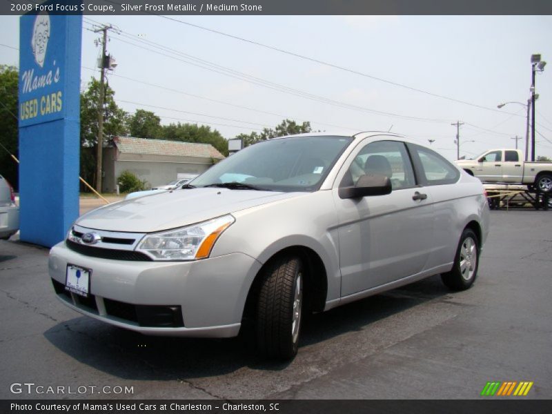Silver Frost Metallic / Medium Stone 2008 Ford Focus S Coupe
