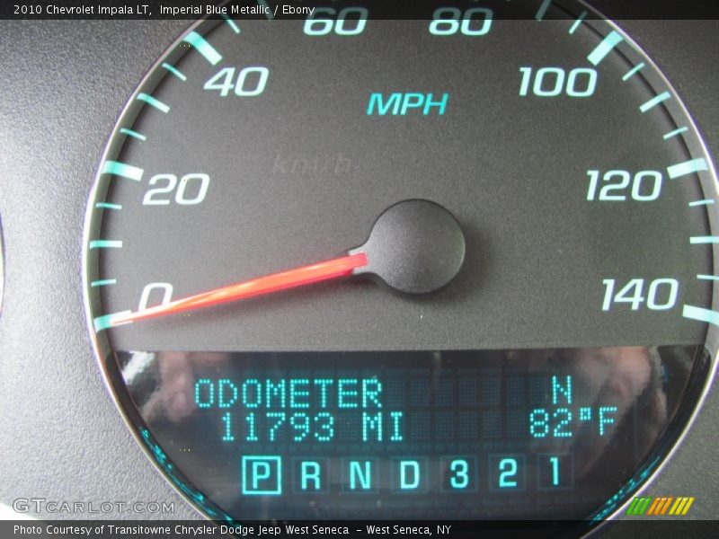 Imperial Blue Metallic / Ebony 2010 Chevrolet Impala LT