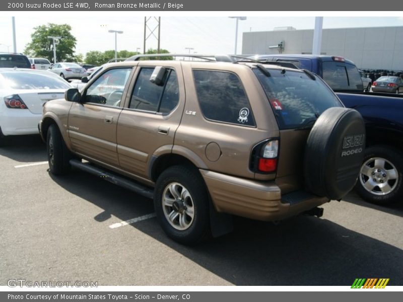 Roman Bronze Metallic / Beige 2000 Isuzu Rodeo LSE 4WD