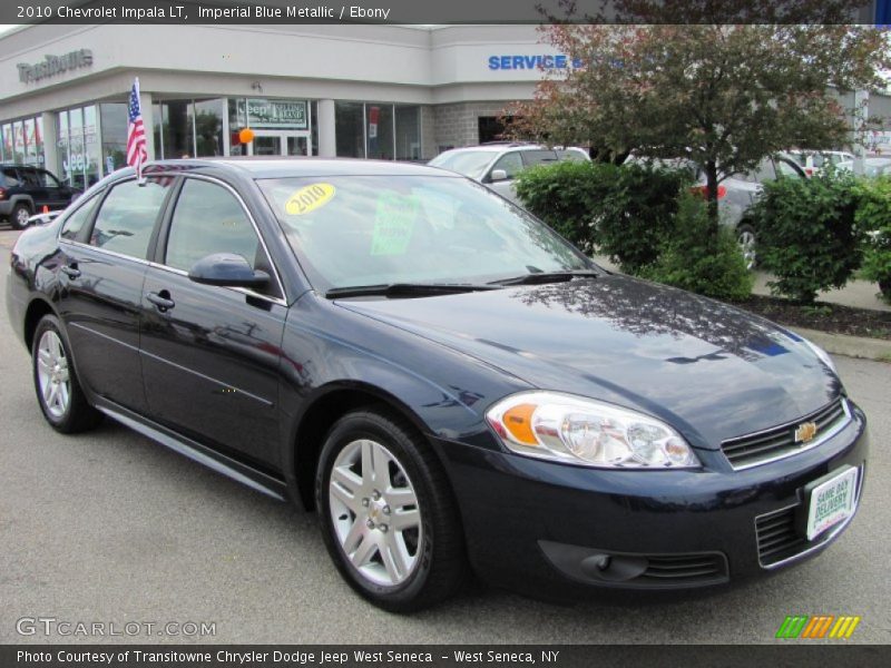 Imperial Blue Metallic / Ebony 2010 Chevrolet Impala LT
