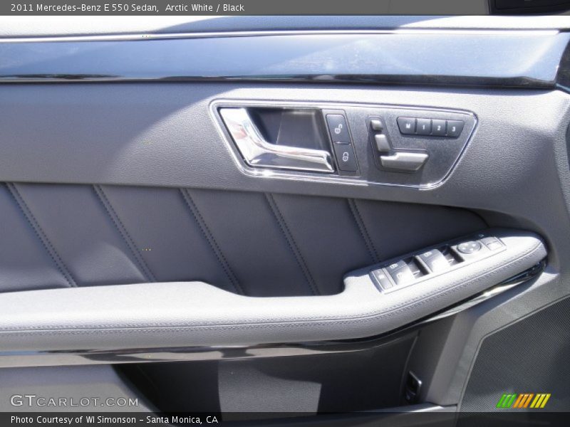 Arctic White / Black 2011 Mercedes-Benz E 550 Sedan