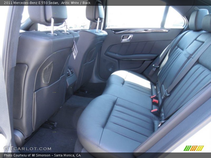 Arctic White / Black 2011 Mercedes-Benz E 550 Sedan