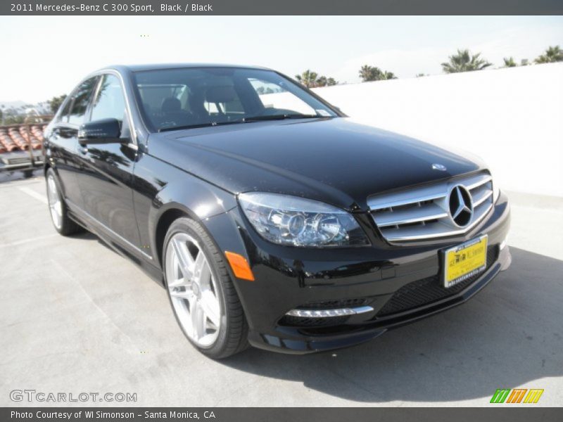 Black / Black 2011 Mercedes-Benz C 300 Sport