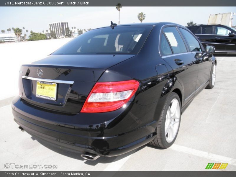 Black / Black 2011 Mercedes-Benz C 300 Sport