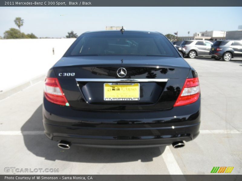 Black / Black 2011 Mercedes-Benz C 300 Sport