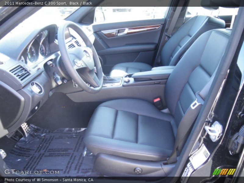 Black / Black 2011 Mercedes-Benz C 300 Sport