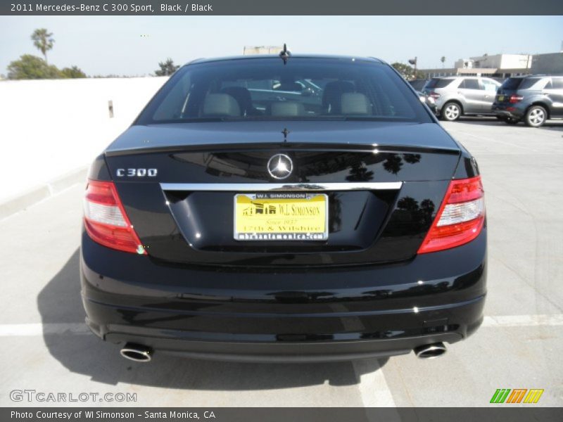 Black / Black 2011 Mercedes-Benz C 300 Sport