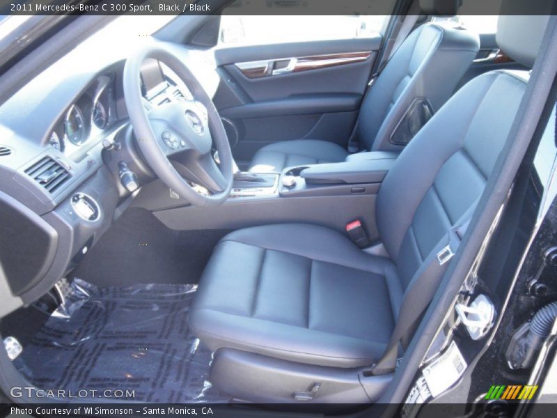 Black / Black 2011 Mercedes-Benz C 300 Sport