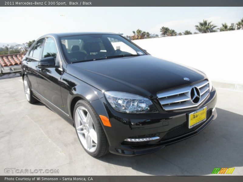 Black / Black 2011 Mercedes-Benz C 300 Sport