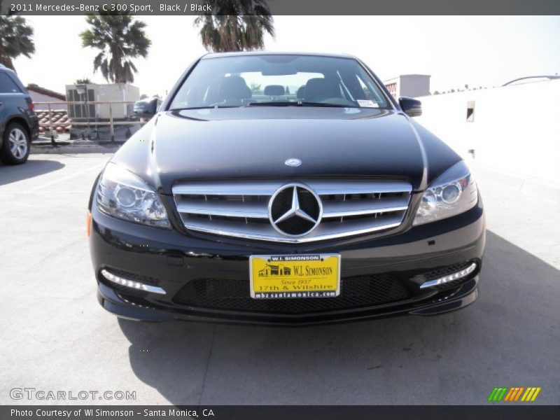 Black / Black 2011 Mercedes-Benz C 300 Sport